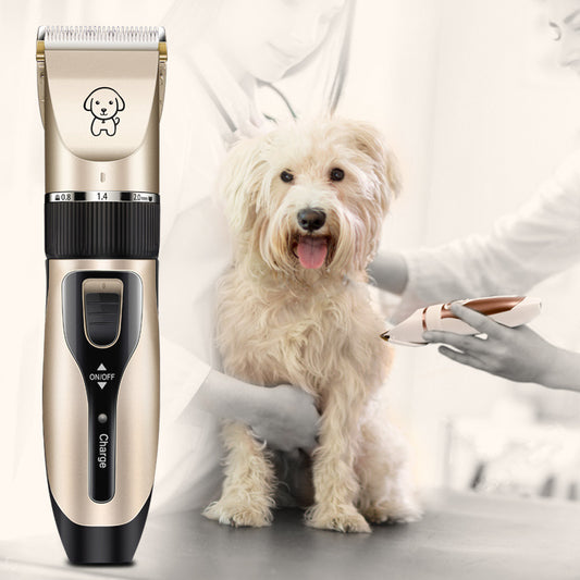 Whisper-quiet cordless pet grooming clippers