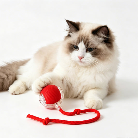 Smart interactive rolling ball toy for cats and dogs