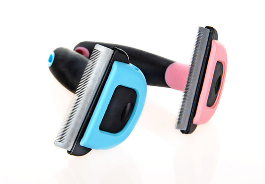 Double-sided pet comb for mats and loose undercoat