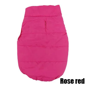 Padded Winter Dog Coat — Warm Cotton Jacket for Small to Large Dogs