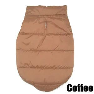 Padded Winter Dog Coat — Warm Cotton Jacket for Small to Large Dogs