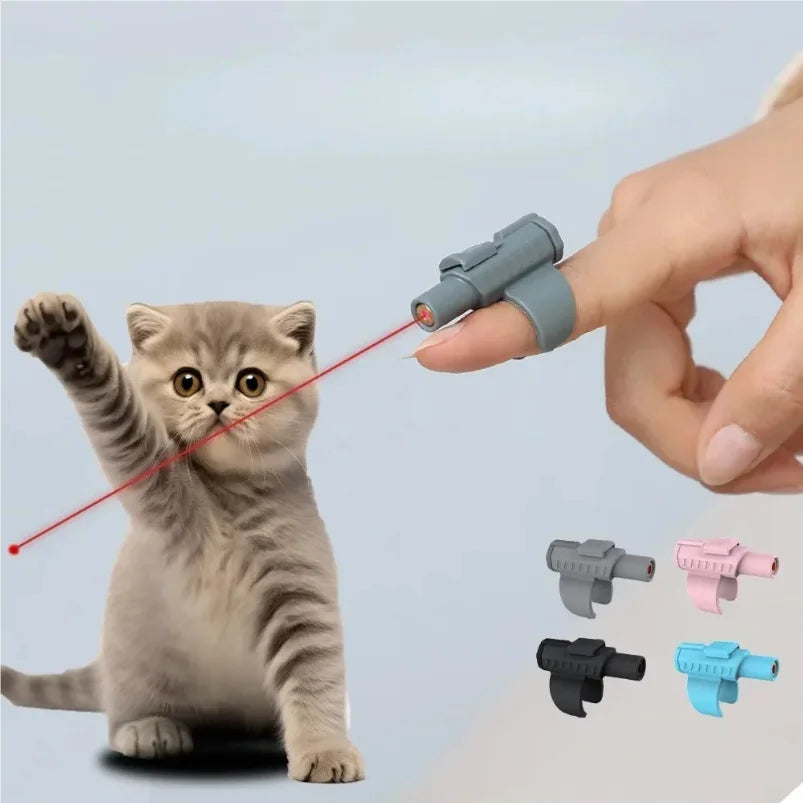 Mini Finger Laser Cat Toy — Portable Interactive Teaser for Kittens & Cats
