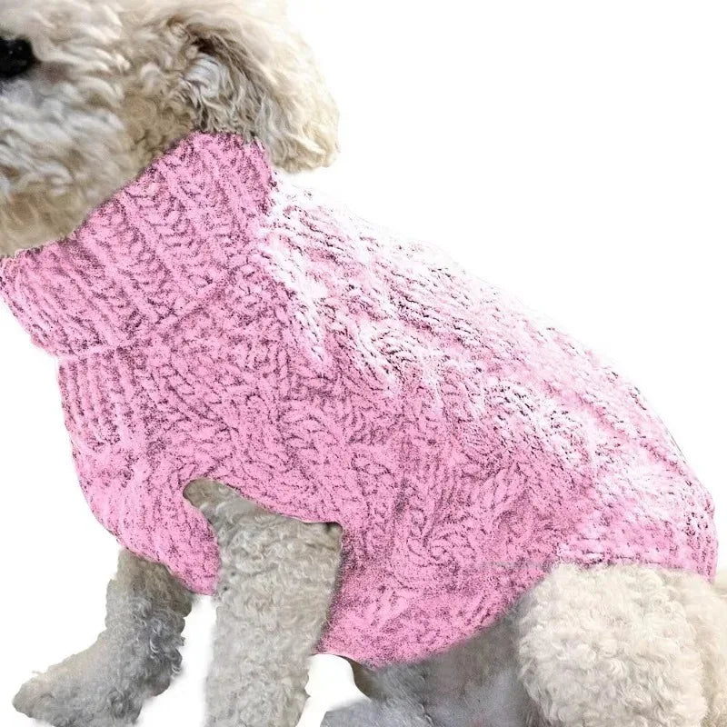 Warm Knit Dog Sweater — Winter Pullover for Chihuahuas, French Bulldogs & Small Dogs