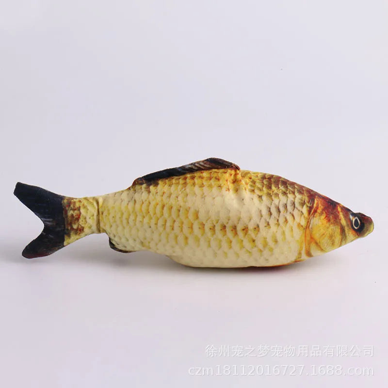 Plush Catnip Fish Cat Toy — Soft 3D Simulation Fish for Interactive Play