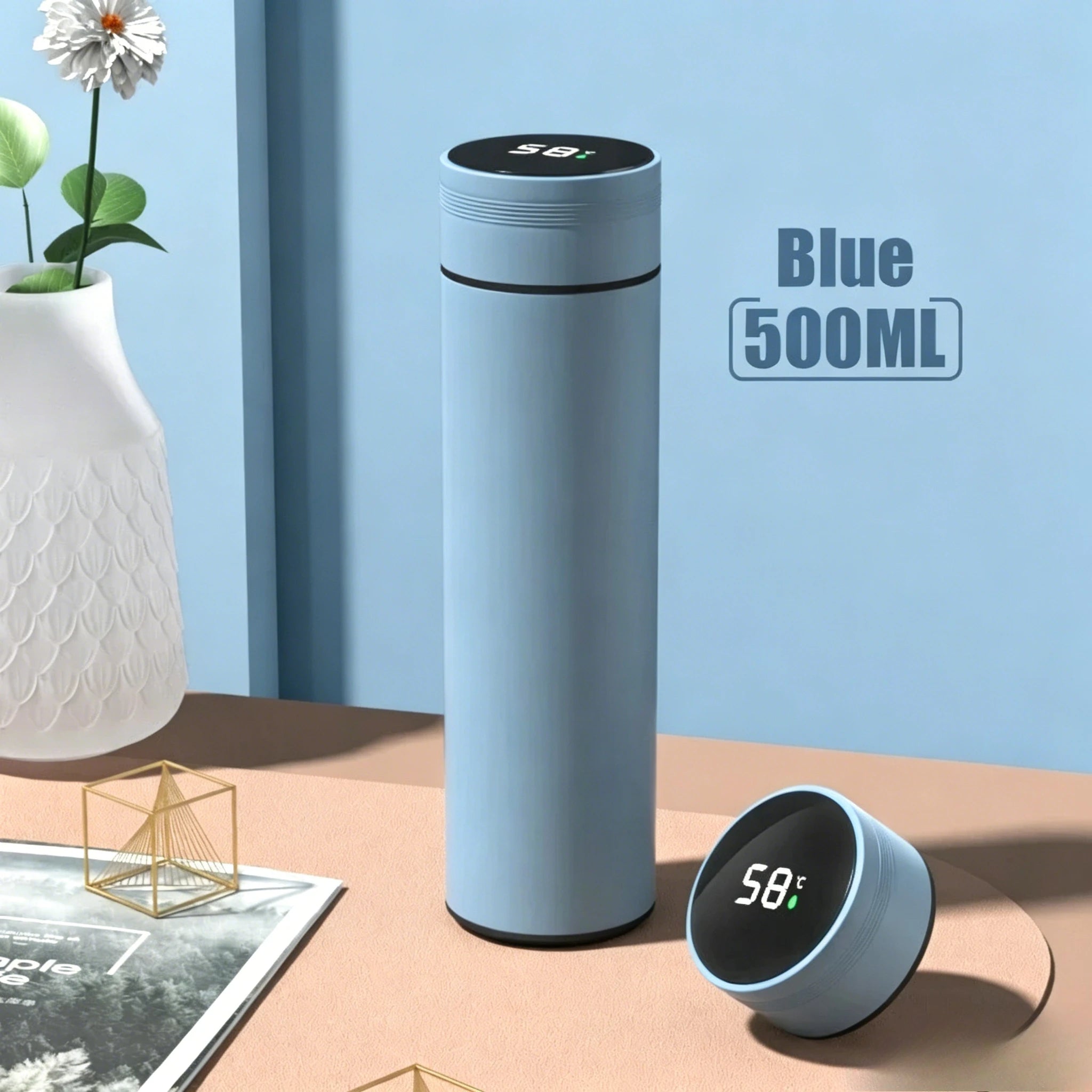 Smart Temperature Display Thermos Water Bottle