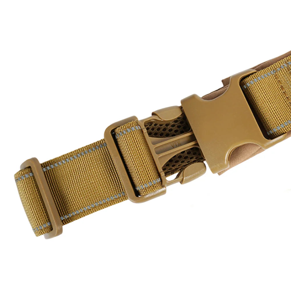 Tactical No-Pull Dog Harness — 1000D Nylon Vest with Handle & Reflective Trim
