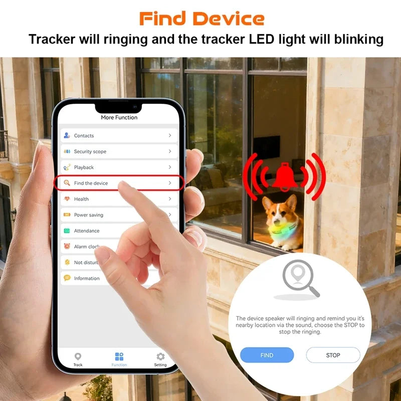 GPS Pet Tracker Collar — Real-Time 4G Location & Activity (SIM Required)