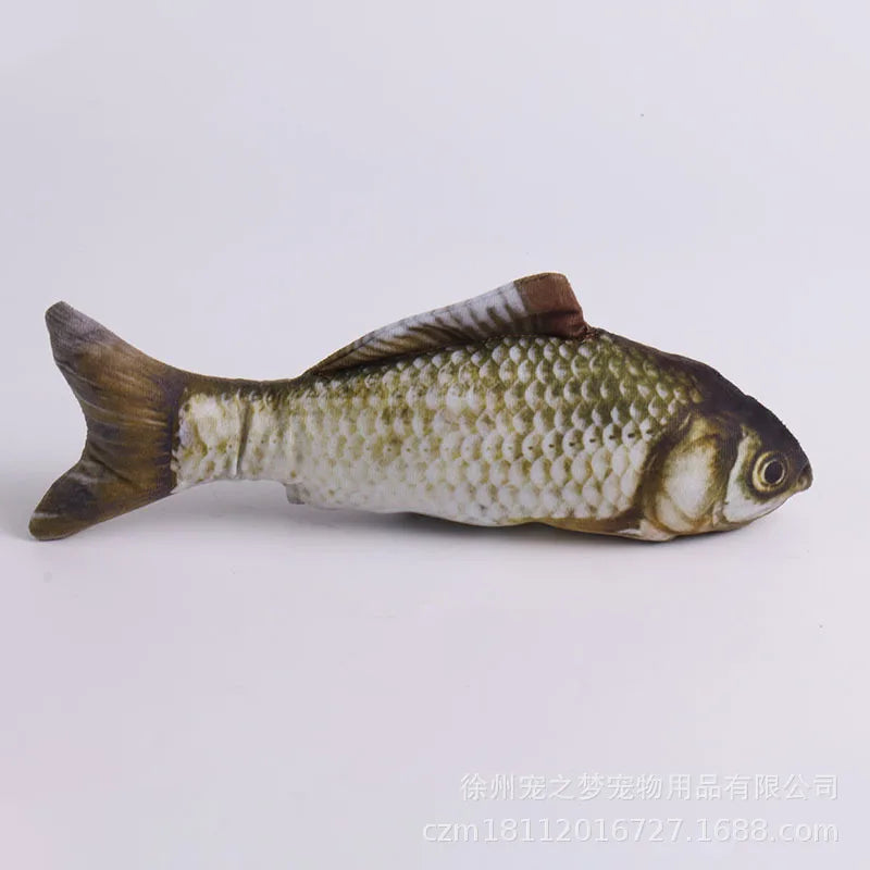 Plush Catnip Fish Cat Toy — Soft 3D Simulation Fish for Interactive Play