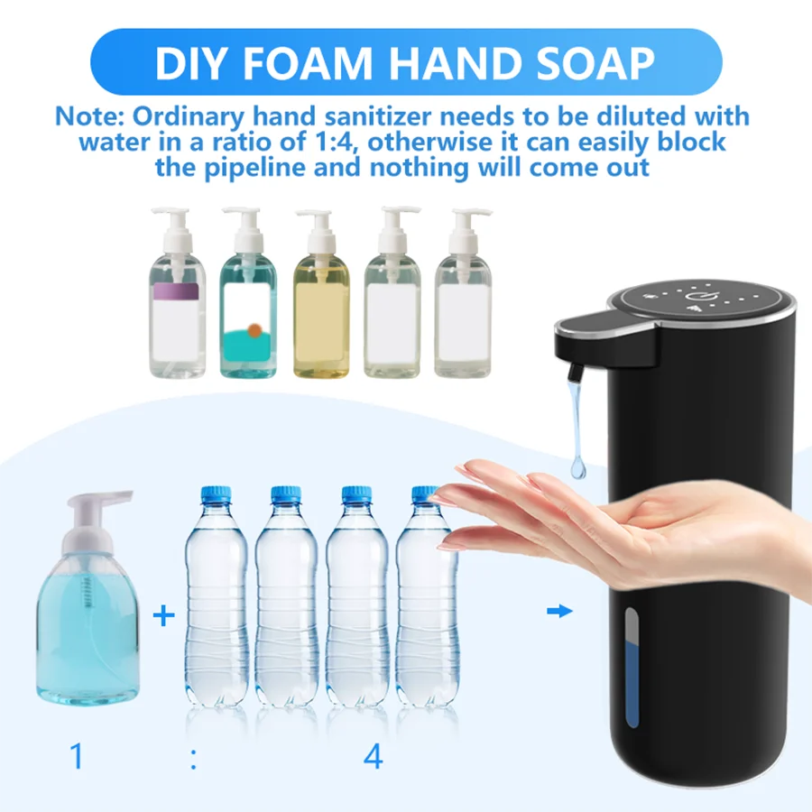 Touchless Smart Sensor Soap Dispenser - 380ml Automatic