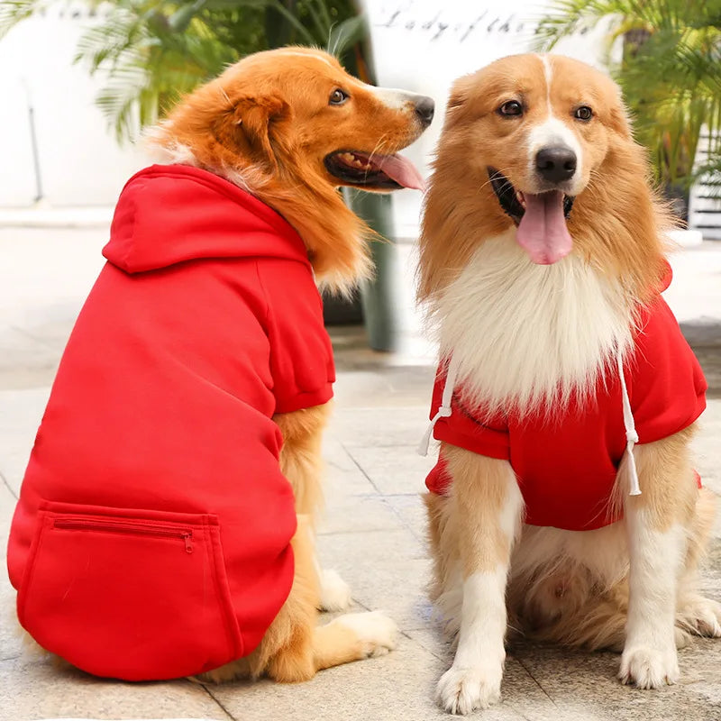Reversible Plaid Dog Winter Coat — Warm Fleece Vest for Small to Large Dogs