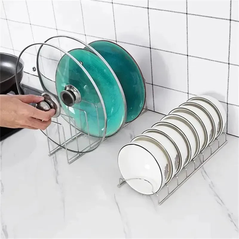 Stainless Steel Dish Drying Rack & Bowl Organizer