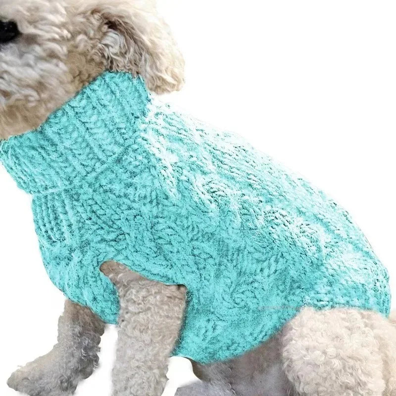 Warm Knit Dog Sweater — Winter Pullover for Chihuahuas, French Bulldogs & Small Dogs