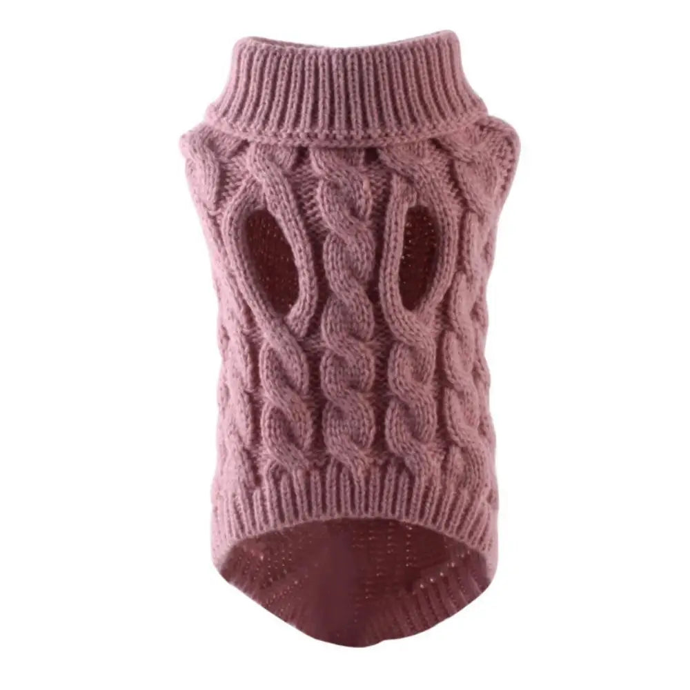 Warm Knit Dog Sweater — Winter Pullover for Chihuahuas, French Bulldogs & Small Dogs