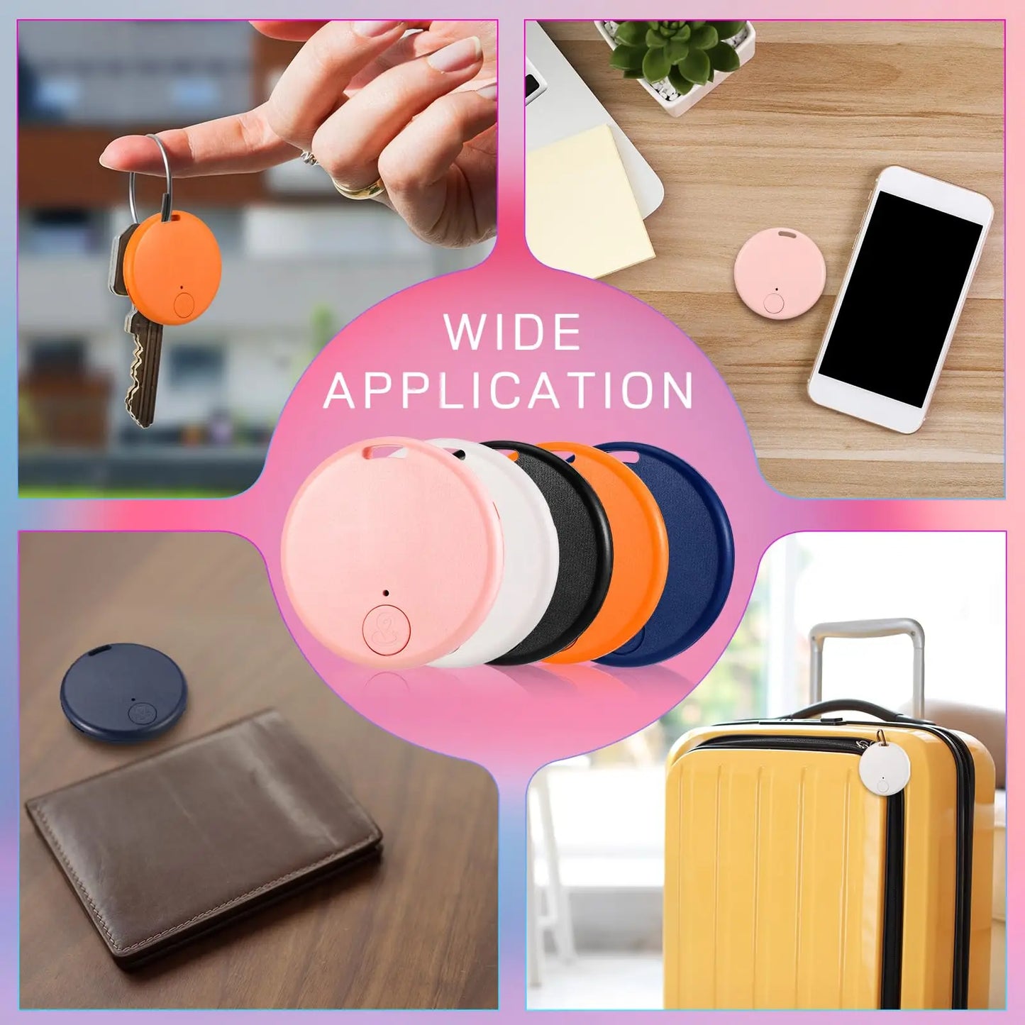 Mini Bluetooth Pet Tracker — Anti-Lost Smart Finder for Collars, Carriers & Keys (iOS & Android)
