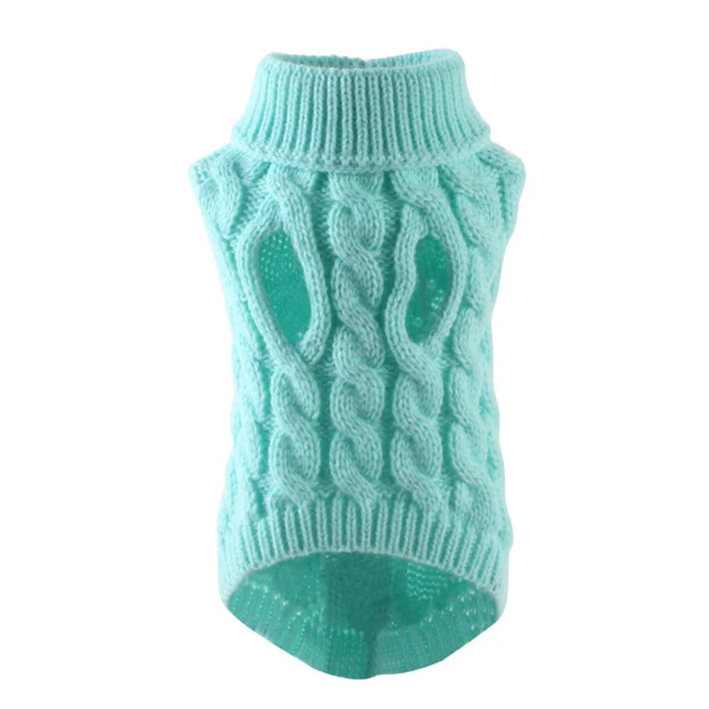 Warm Knit Dog Sweater — Winter Pullover for Chihuahuas, French Bulldogs & Small Dogs