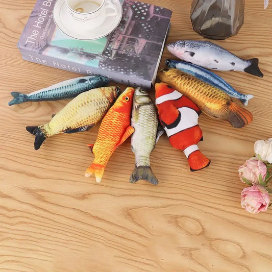 Plush Catnip Fish Cat Toy — Soft 3D Simulation Fish for Interactive Play