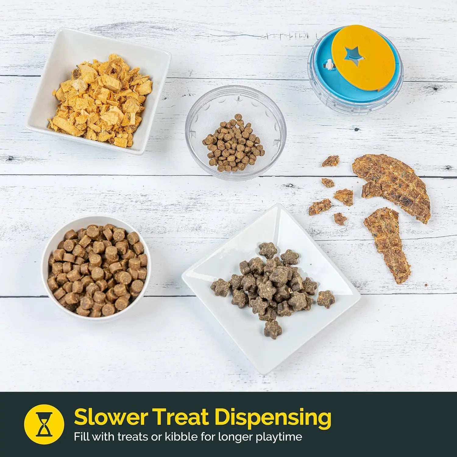 Treat-Dispensing Puzzle Toy — IQ Treat Ball for Dogs & Cats