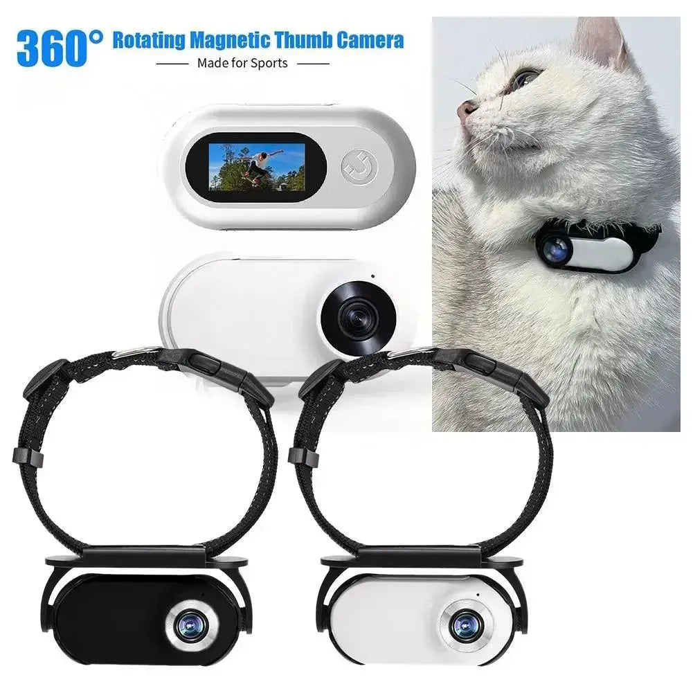 360° Pet Camera — Wide-Angle Mini Home Camera for Watching Dogs & Cats