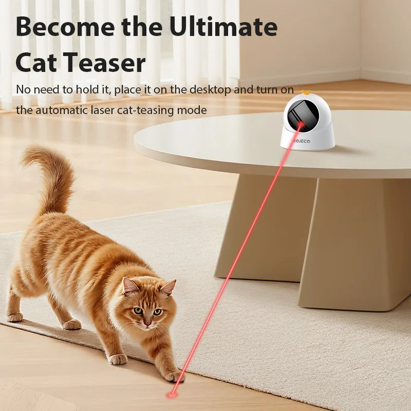 Automatic Laser Cat Toy — Hands-Free Interactive Teaser for Indoor Cats