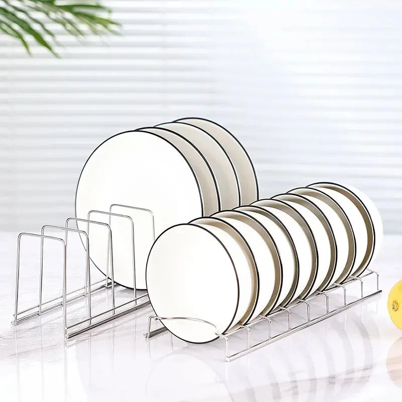 Stainless Steel Dish Drying Rack & Bowl Organizer