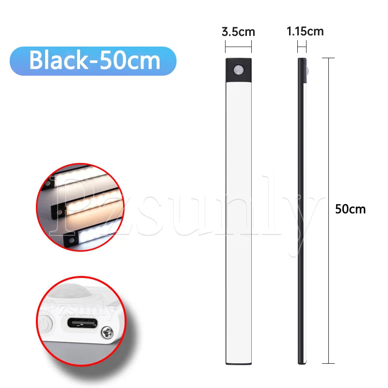 Motion Sensor LED Cabinet Light - Rechargeable Night Light
