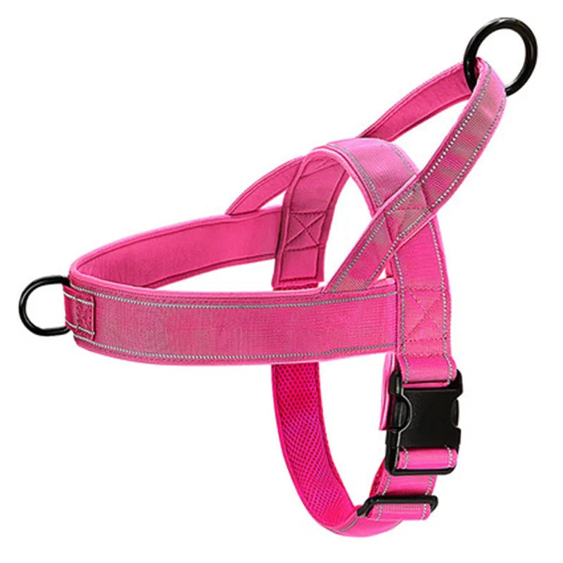Tactical No-Pull Dog Harness — 1000D Nylon Vest with Handle & Reflective Trim