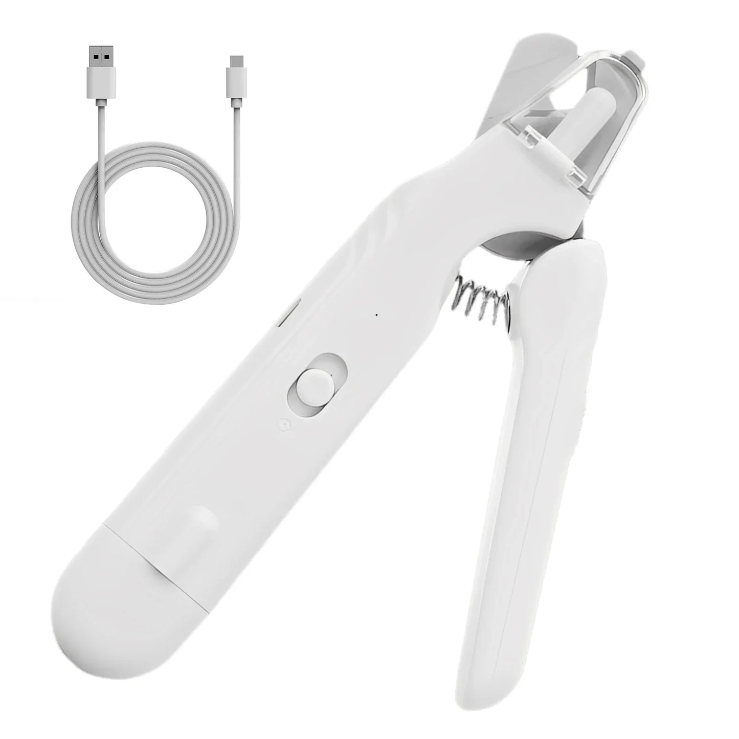 Quiet Electric Pet Nail Grinder with LED Light — Cordless Paw Trimmer for Dogs & Cats