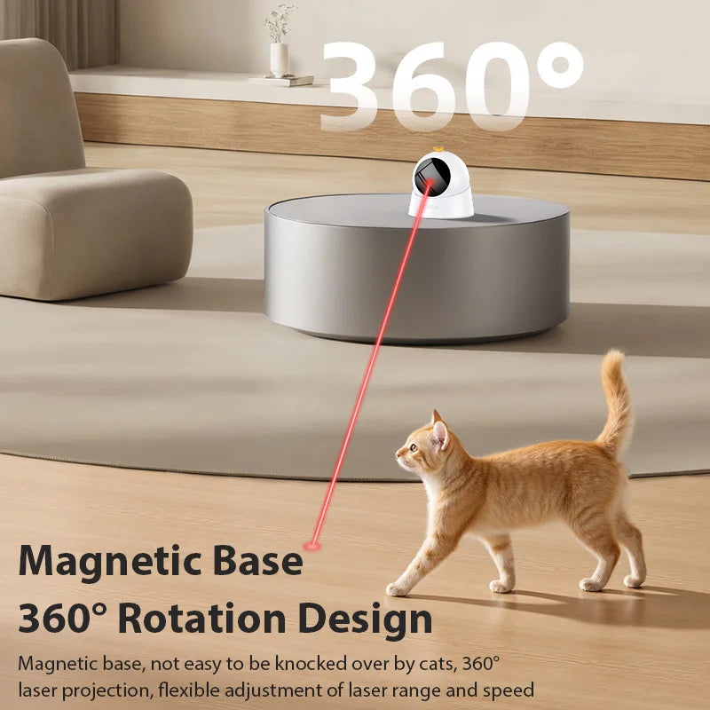 Automatic Laser Cat Toy — Hands-Free Interactive Teaser for Indoor Cats