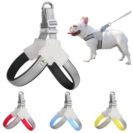 Reflective no-pull adjustable dog harness vest