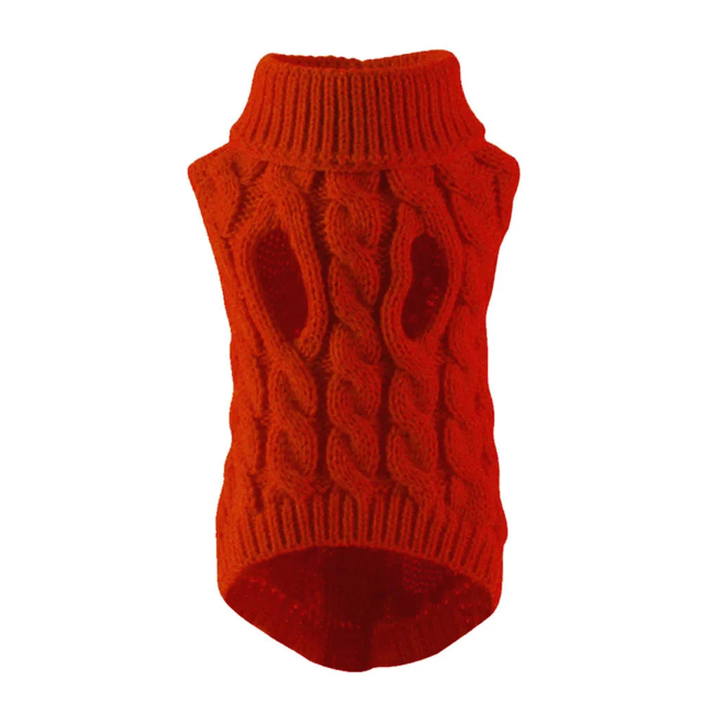 Warm Knit Dog Sweater — Winter Pullover for Chihuahuas, French Bulldogs & Small Dogs
