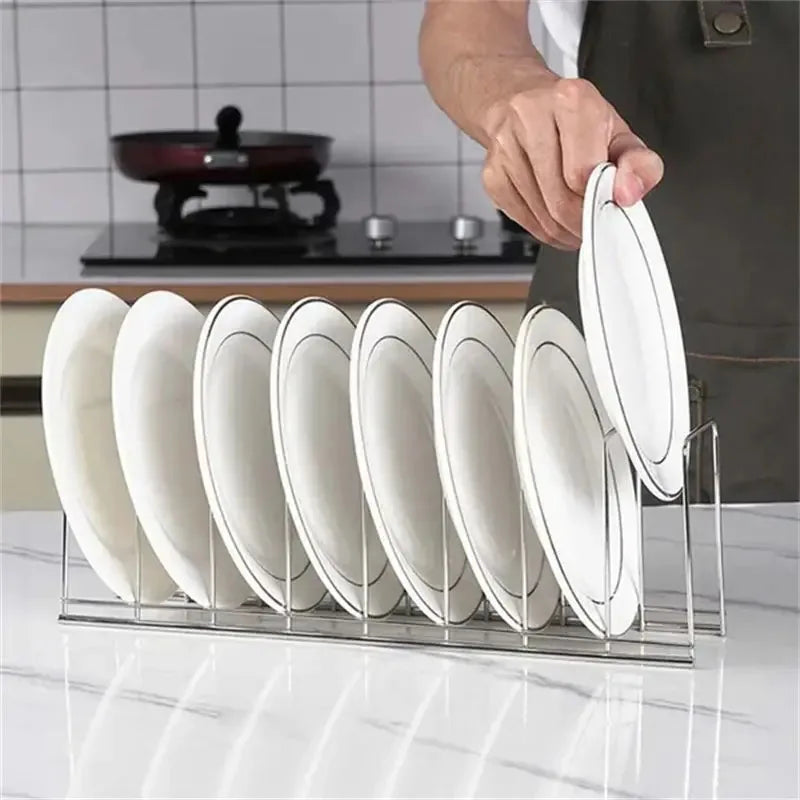 Stainless Steel Dish Drying Rack & Bowl Organizer