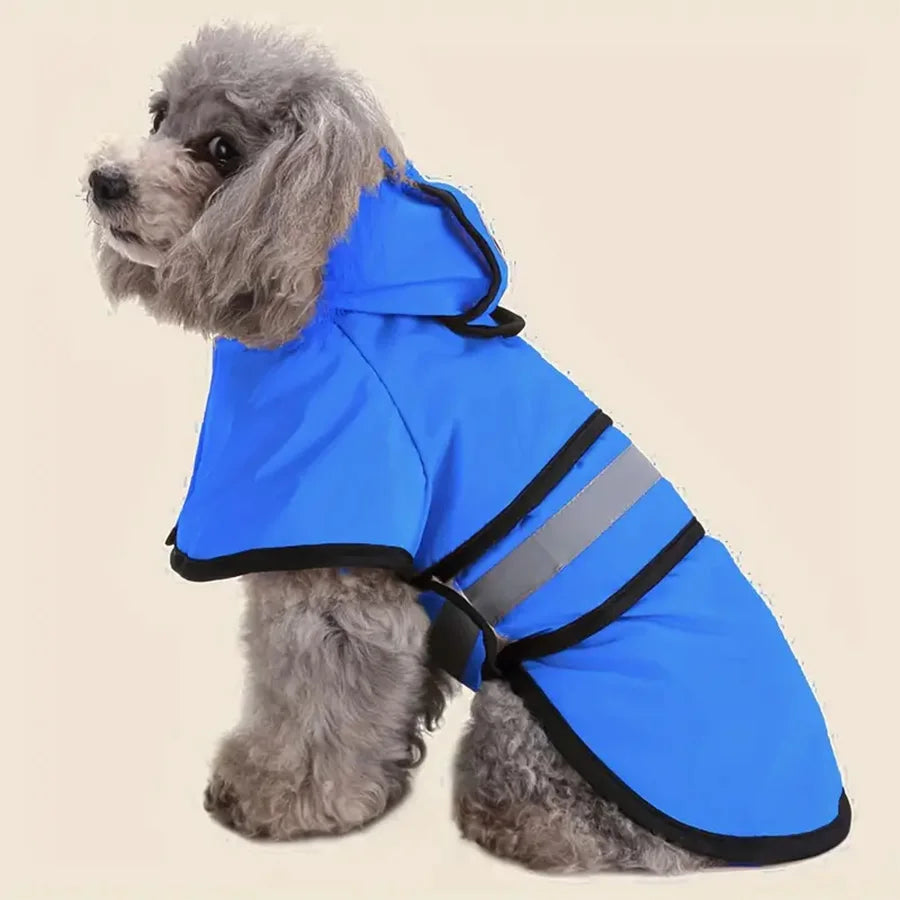 Adjustable Waterproof & Windproof Dog Raincoat — Lightweight Rain Cover