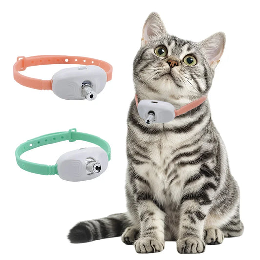 Rechargeable automatic laser collar toy for cats