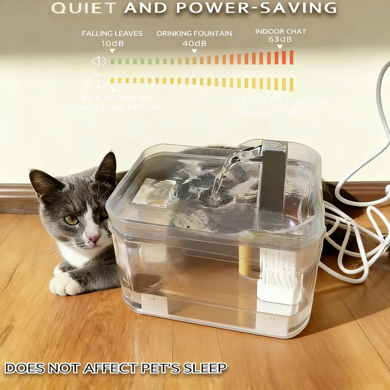 1.5L Automatic Cat Water Fountain — USB Pet Drinking Dispenser with Filter