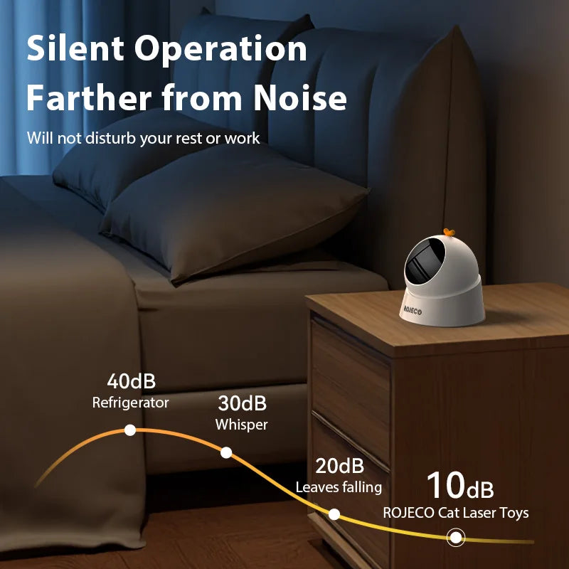 Automatic Laser Cat Toy — Hands-Free Interactive Teaser for Indoor Cats