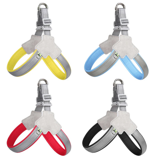 Reflective No-Pull Dog Harness — Adjustable Vest for Small & Medium Dogs & Cats