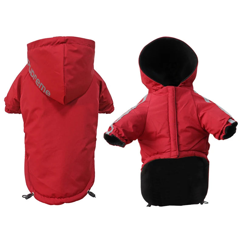Pet Winter Coat — Waterproof Insulated Hooded Jacket for Dogs
