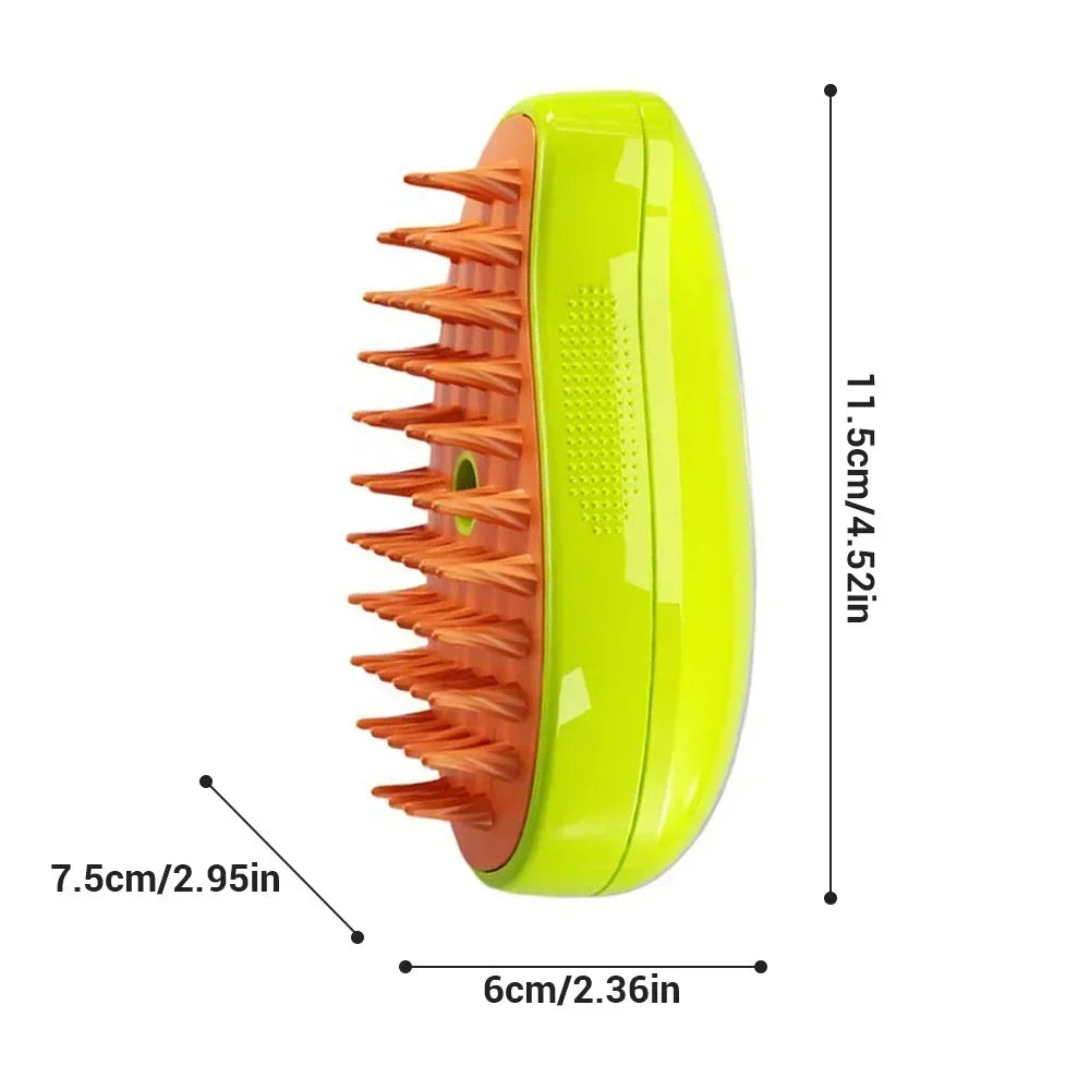 Soft bristles gentle on pet skin