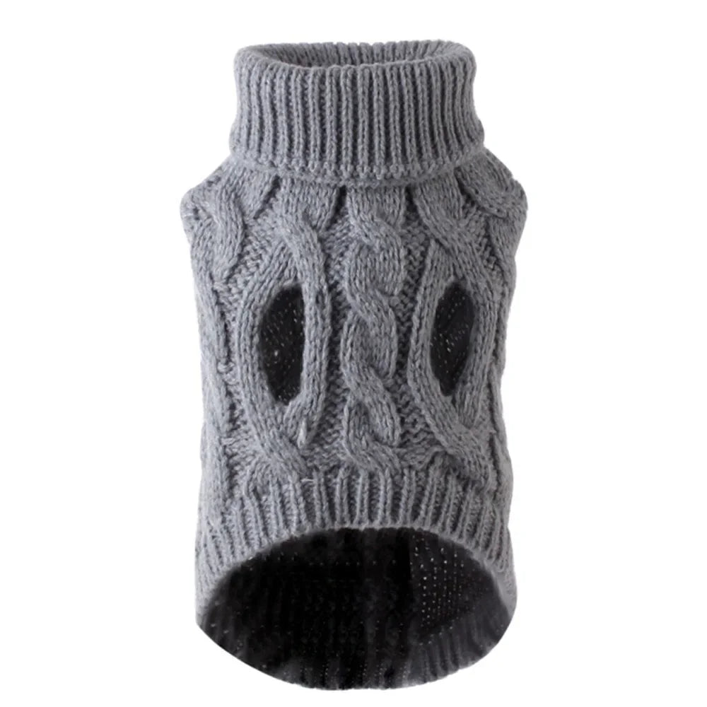 Warm Knit Dog Sweater — Winter Pullover for Chihuahuas, French Bulldogs & Small Dogs
