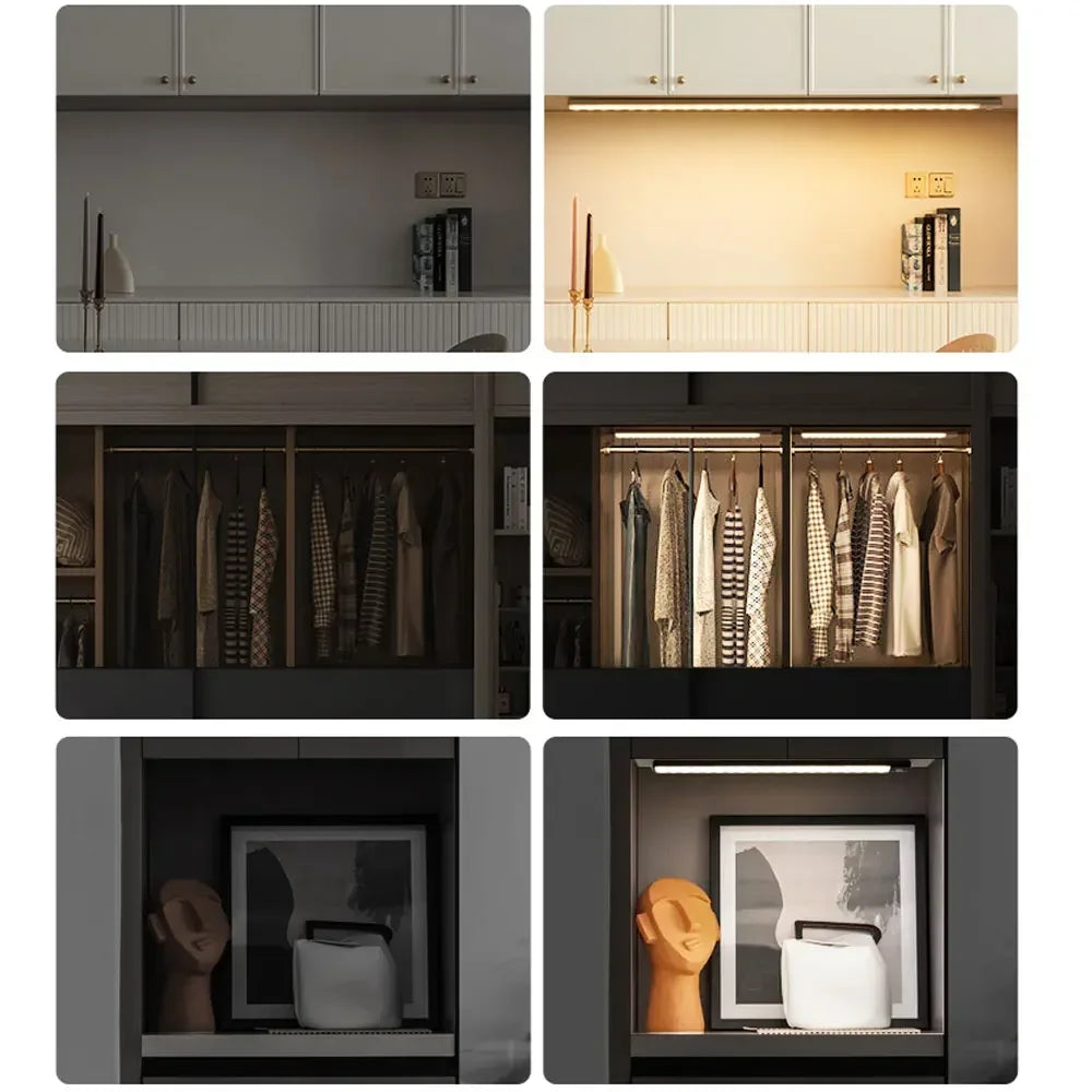 Motion Sensor LED Cabinet Light - Rechargeable Night Light
