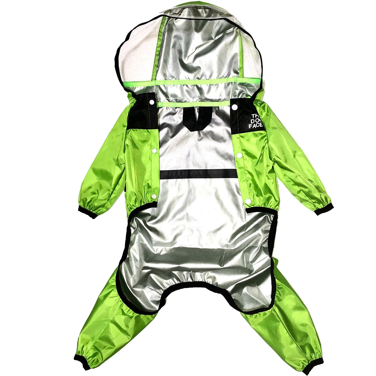 Waterproof Dog Rain Jacket — Full-Body Hooded Raincoat for Dogs (XS–4XL)
