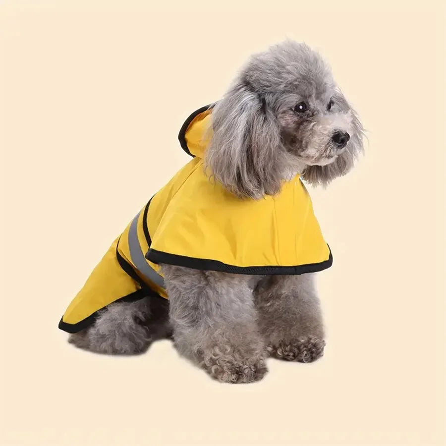 Adjustable Waterproof & Windproof Dog Raincoat — Lightweight Rain Cover
