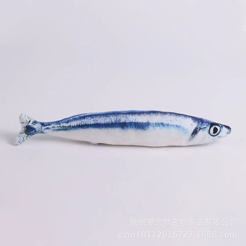 Plush Catnip Fish Cat Toy — Soft 3D Simulation Fish for Interactive Play