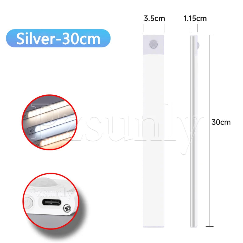Motion Sensor LED Cabinet Light - Rechargeable Night Light