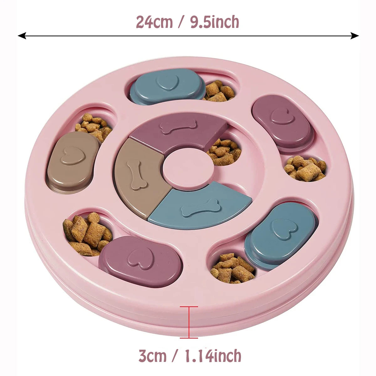 Slow Feeder Bowl — Anti-Gulp Maze Bowl for Dogs & Cats