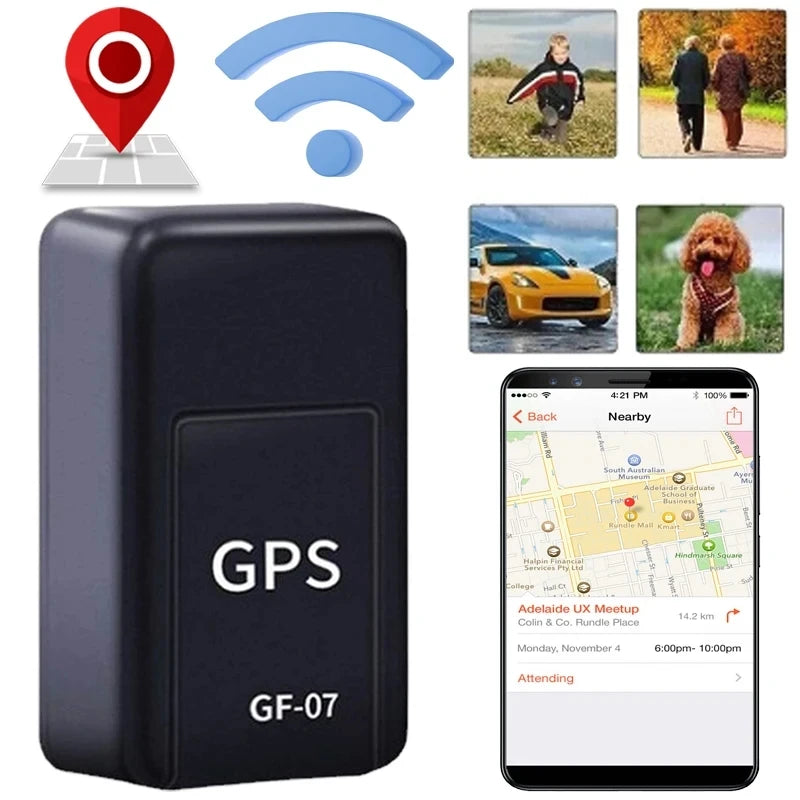 Mini Magnetic GPS Locator — Portable Tracker for Vehicles & Gear (SIM Required)