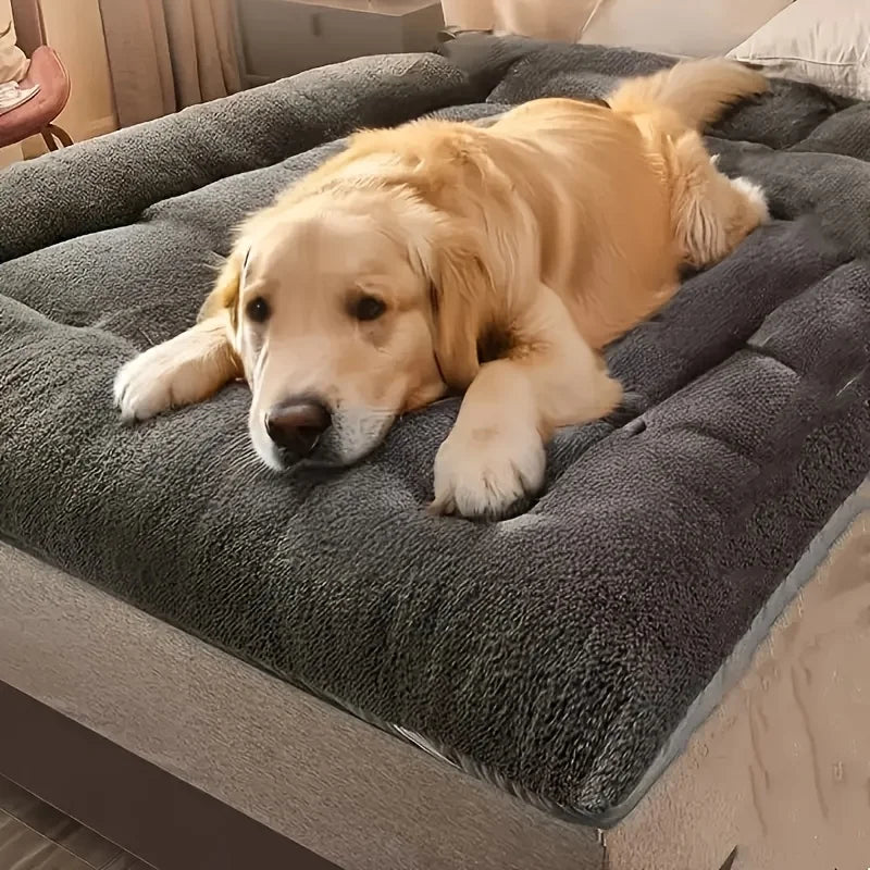 Extra-Large Plush Dog Bed — Soft Thickened Sofa Mat for Small, Medium & Large Dogs