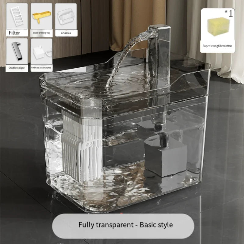 1.5L Automatic Cat Water Fountain — USB Pet Drinking Dispenser with Filter