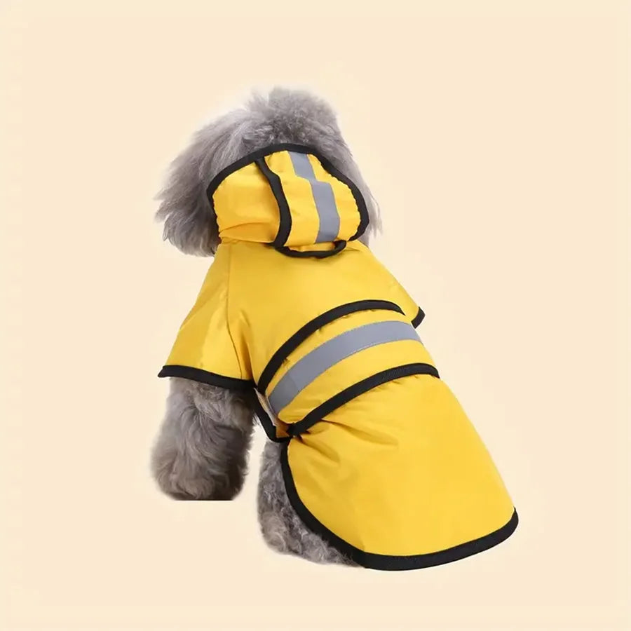 Adjustable Waterproof & Windproof Dog Raincoat — Lightweight Rain Cover