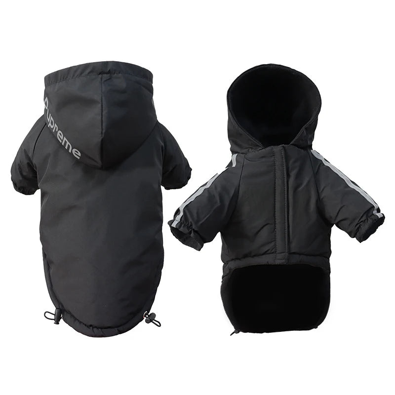 Pet Winter Coat — Waterproof Insulated Hooded Jacket for Dogs